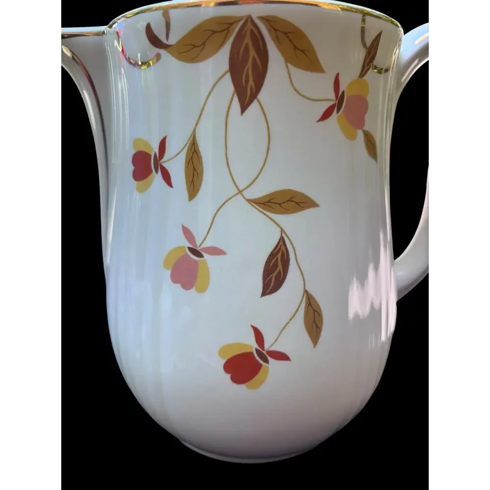 Hall Autumn Leaf Coffee Pot With Matching Aluminum Percolator With Lid Country